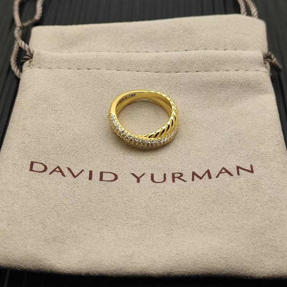 David Yurman Gold Twist Band Ring